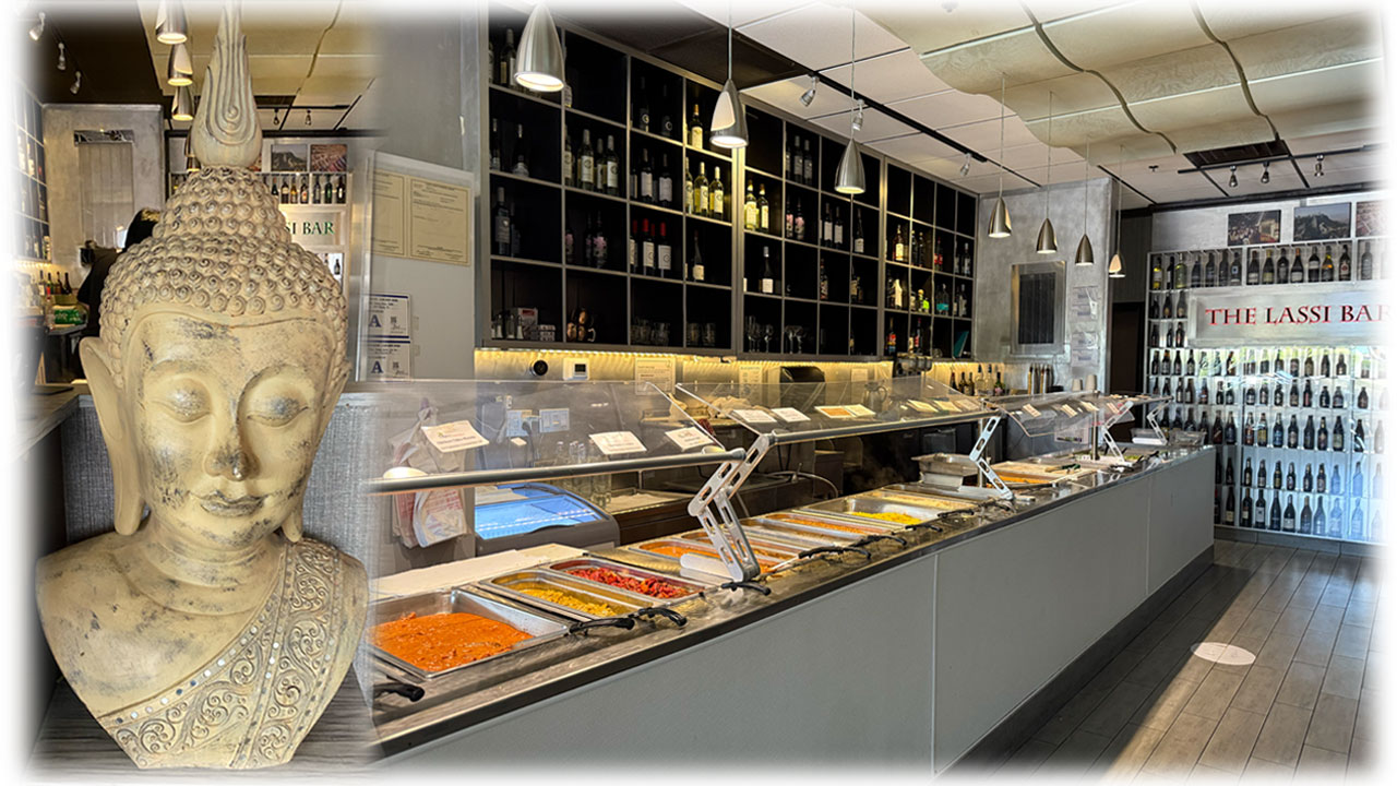 Mint Indian Bistroのビュッフェカウンター