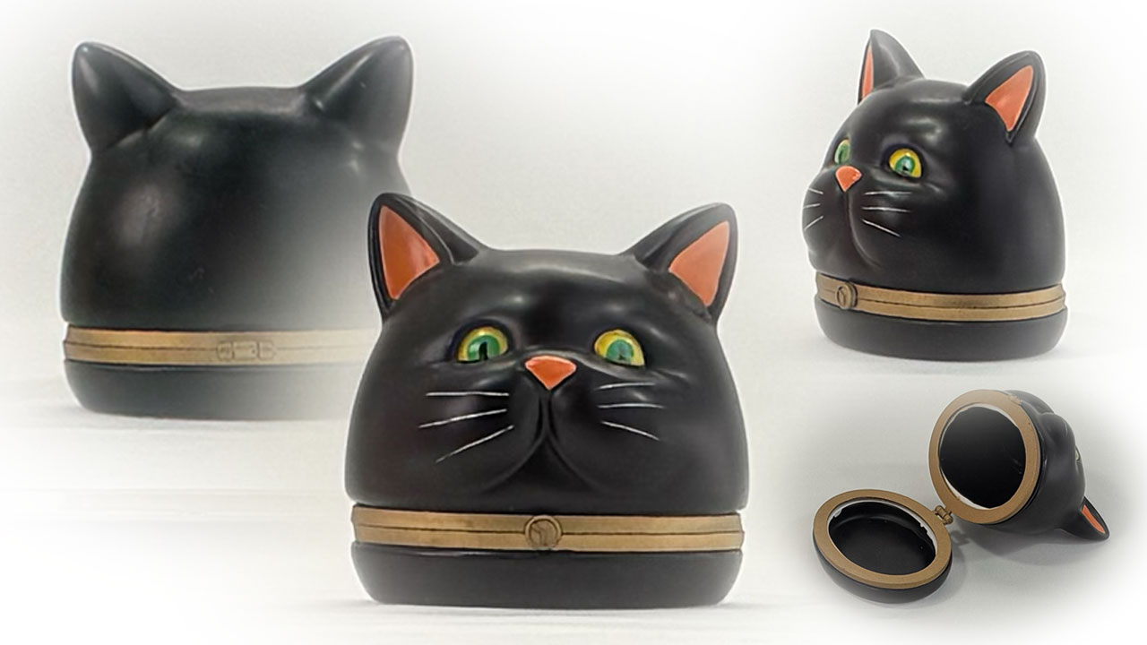 黒猫小物入れ