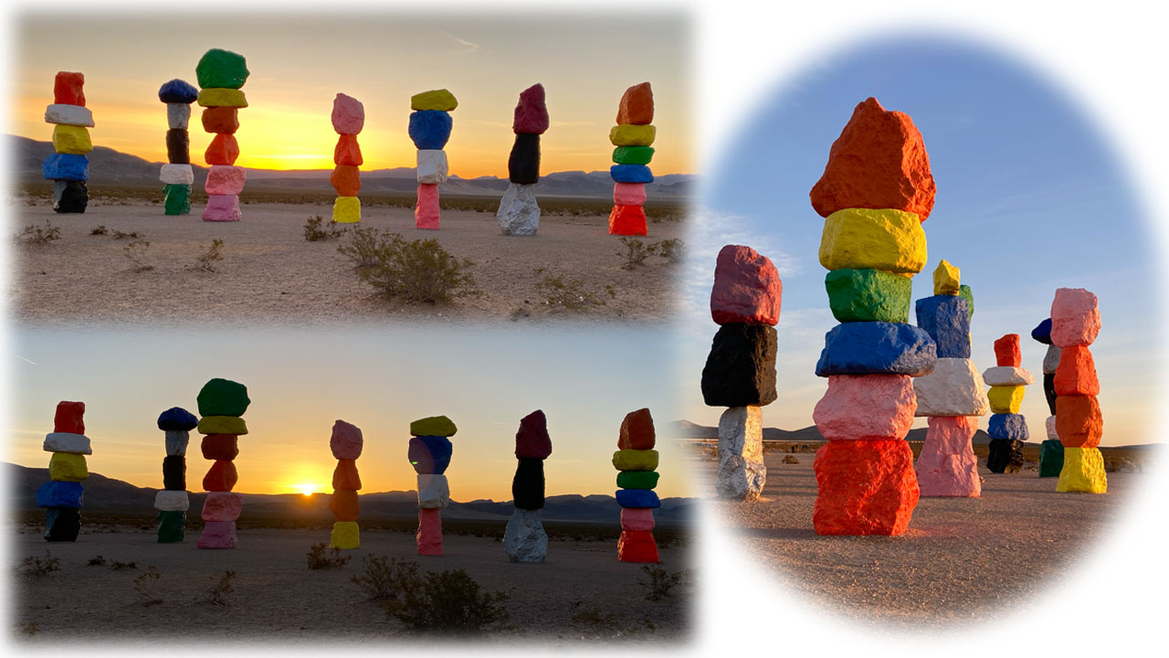 朝日のSeven Magic Mountains