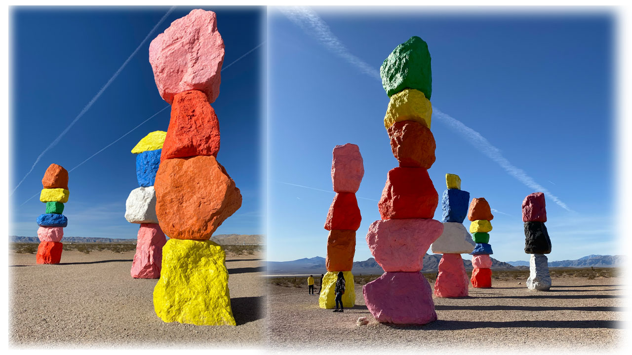 午前中のSeven Magic Mountains
