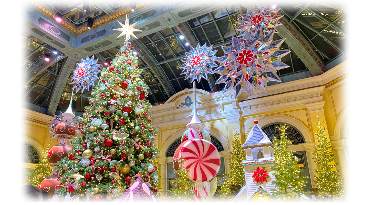 昨年のベラージオのクリスマスデコレーション